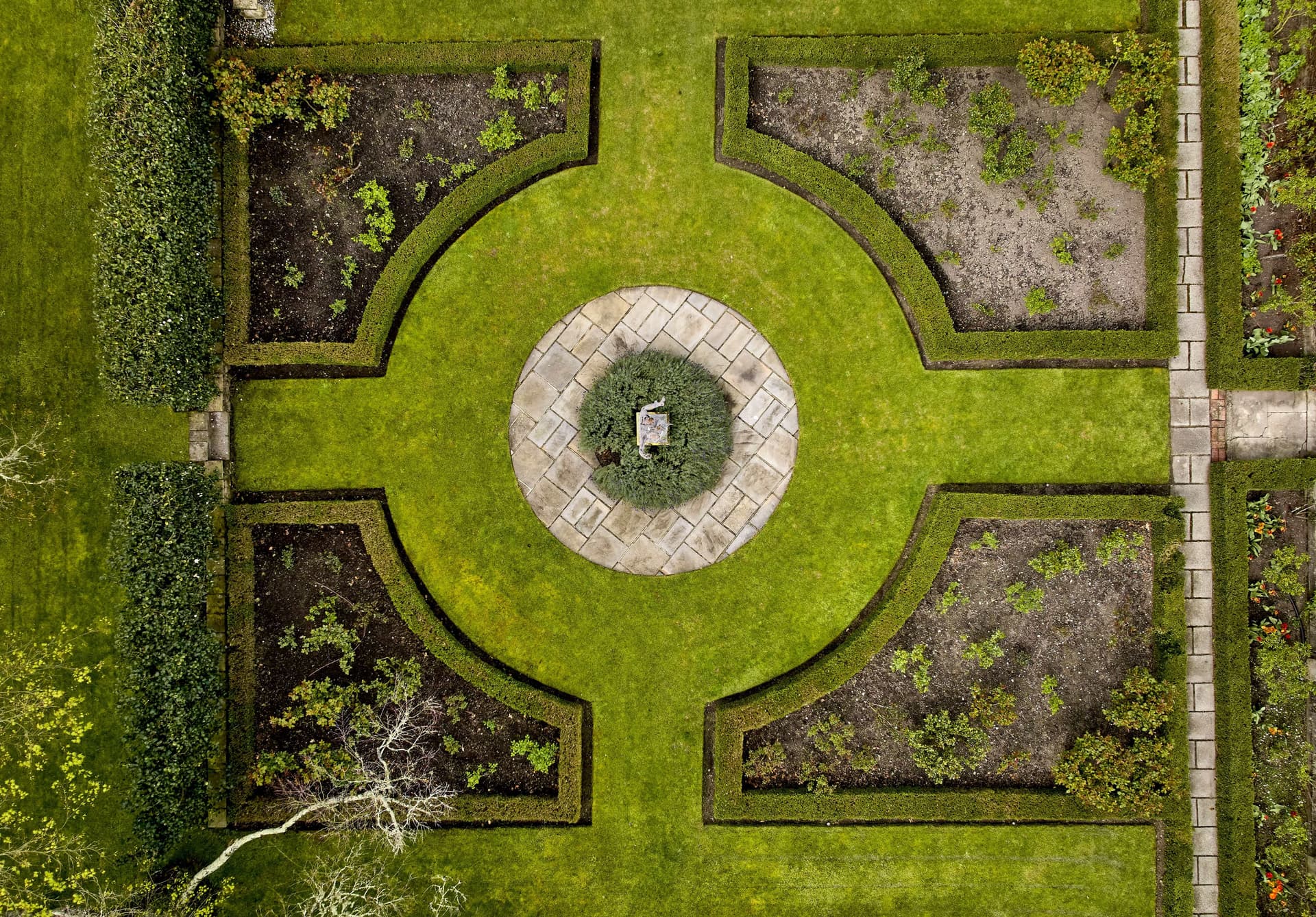 Aerial Garden View