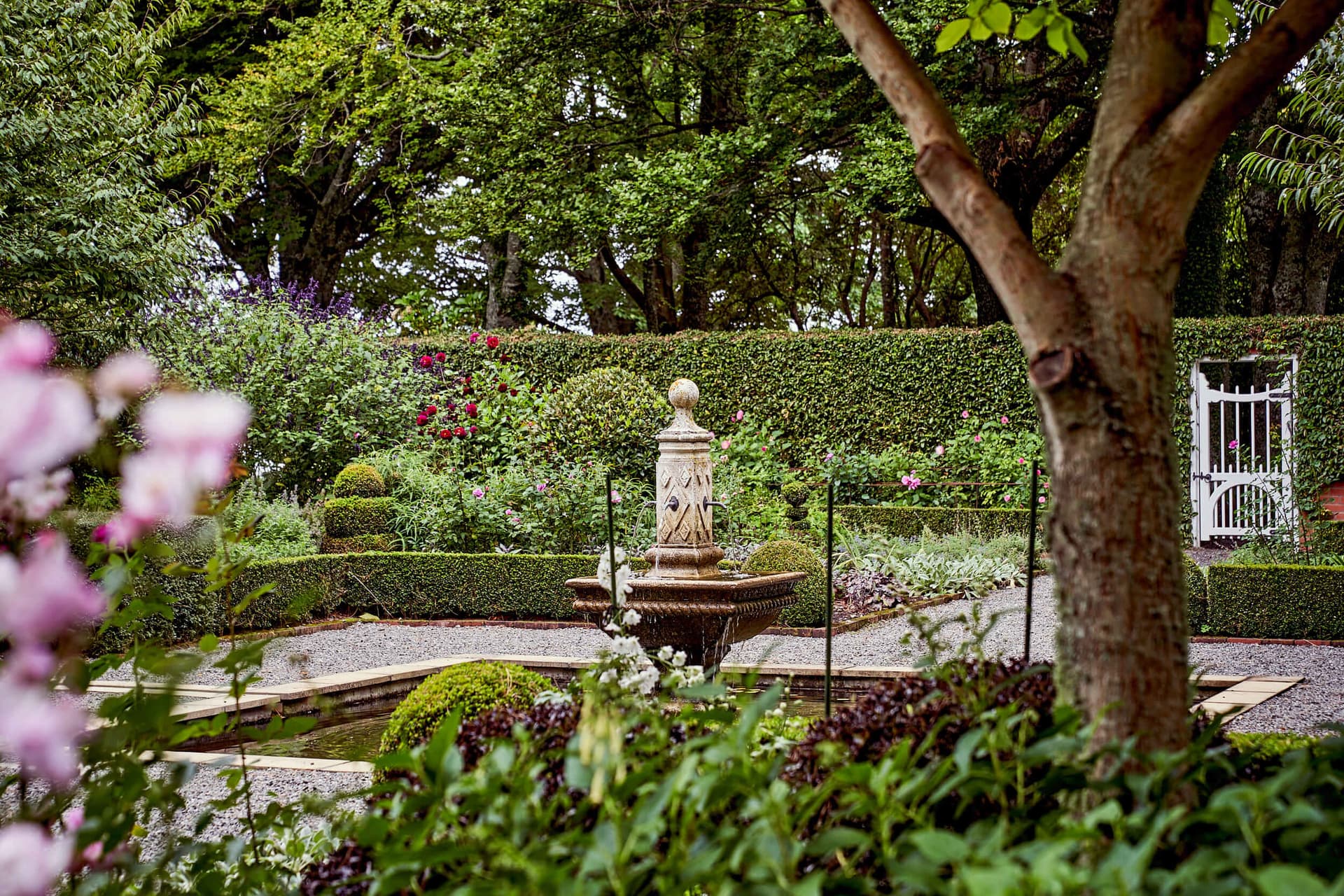 Formal Garden with Fountain